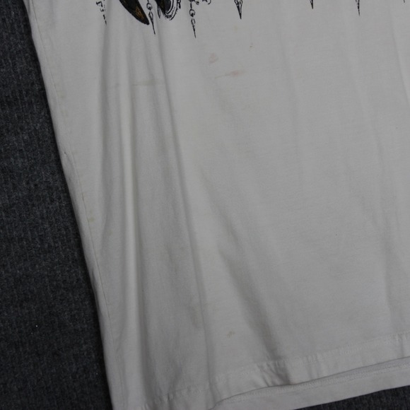 Brooklyn Xpress Mens XL T Shirt Eagle Short Sleeve White Y2K Grunge Skater - Picture 2 of 9